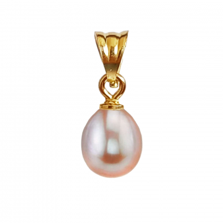 Pearl Pendants - gold-pendant-natural-lavender-oval-pearl-kaskadda