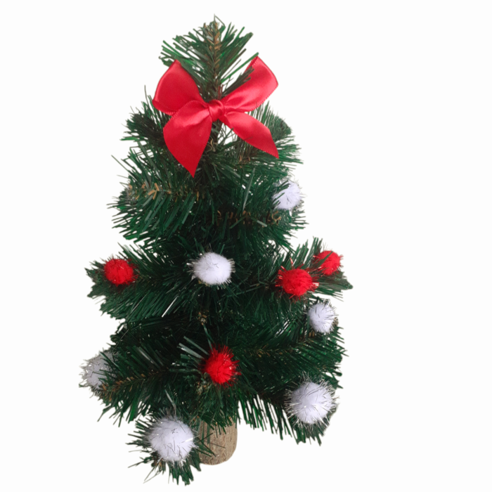 Bradut artificial de Craciun verde 30 cm [2]