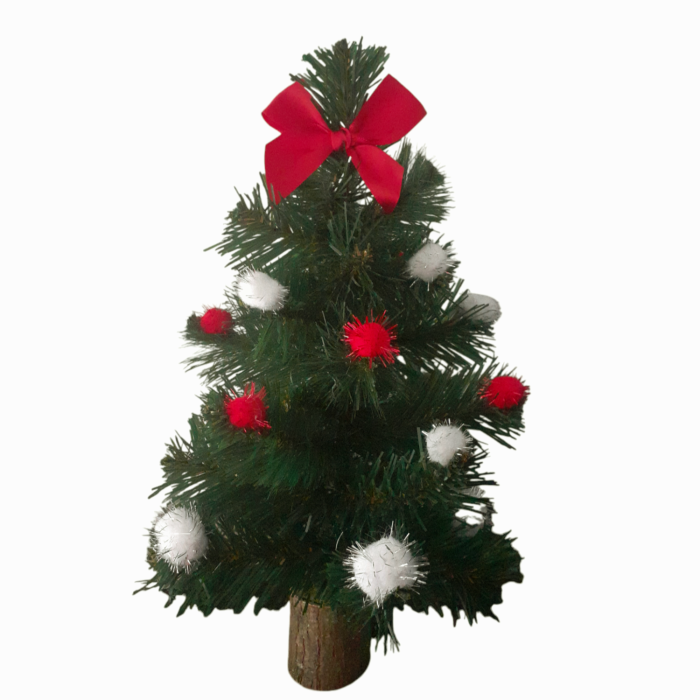 Bradut artificial de Craciun verde 30 cm [6]