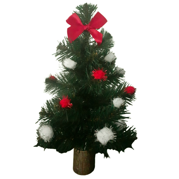 Bradut artificial de Craciun verde 30 cm [7]