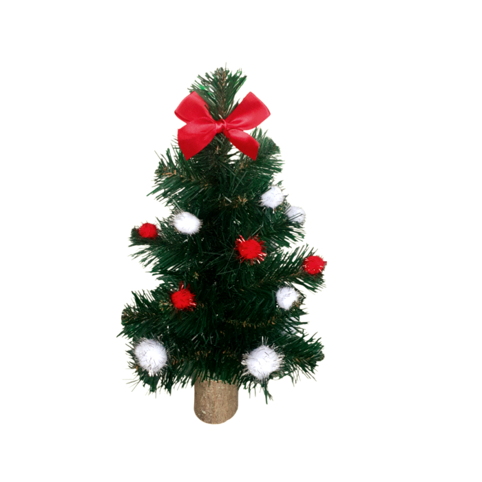 Bradut artificial de Craciun verde 30 cm [9]