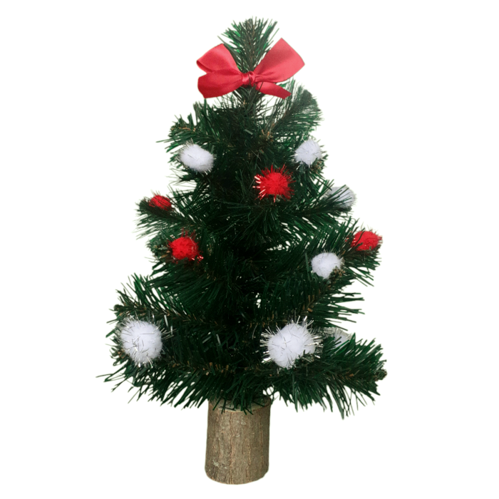 Bradut artificial de Craciun verde 30 cm [8]