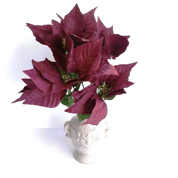 Buchet cu 5 craciunite artificiale mov inchis 35c [5]