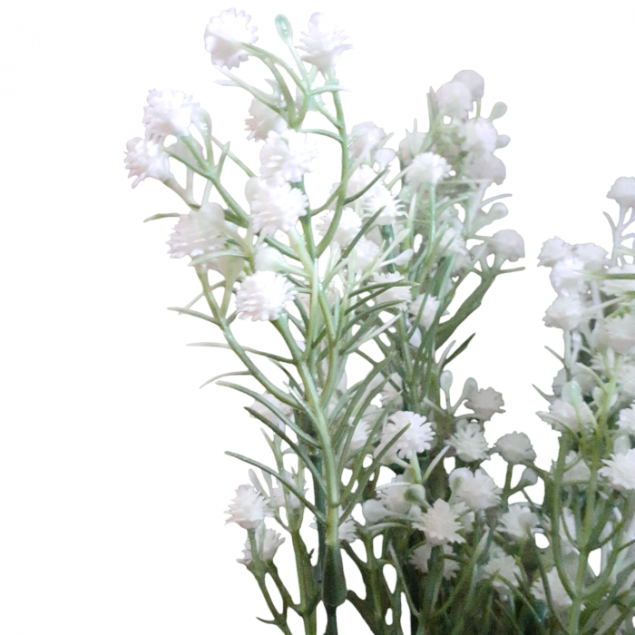 Buchet flori artificiale albe mici 30 cm [3]