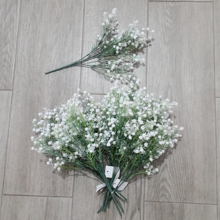 Buchet flori artificiale albe mici 30 cm [10]