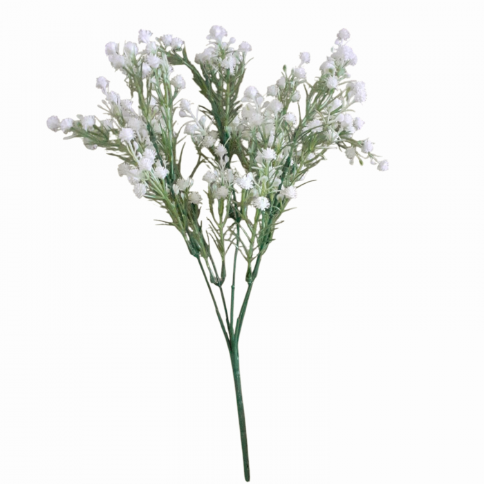 Buchet flori artificiale albe mici 30 cm [2]