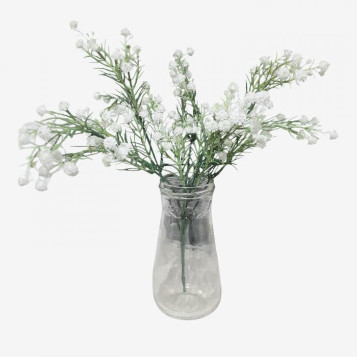 Buchet flori artificiale albe mici 30 cm [7]