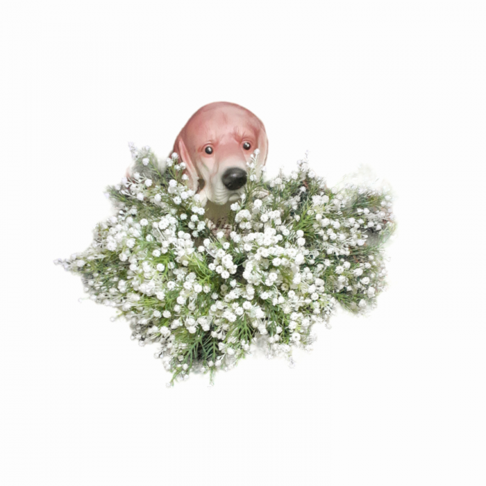 Buchet flori artificiale albe mici 30 cm [11]