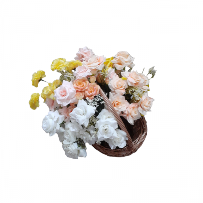 Buchet trandafiri alb 30 cm_2 [2]