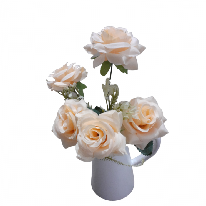 Buchet trandafiri alb 30 cm_2 [3]