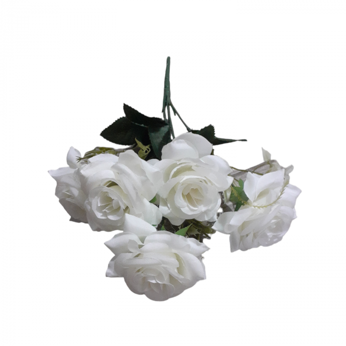 Buchet trandafiri alb 30 cm_2 [2]