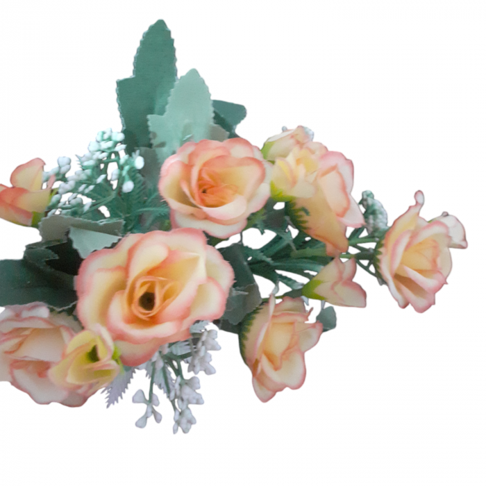 Buchet trandafiri alb 30 cm_2 [3]