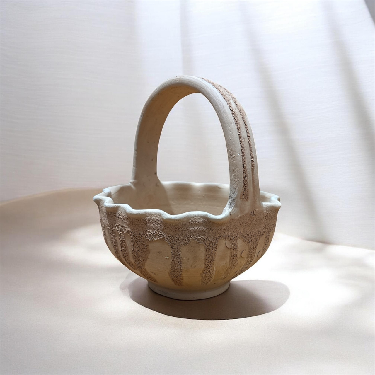 Cosulet din ceramica pentru flori, 12x15x7 cm [3]