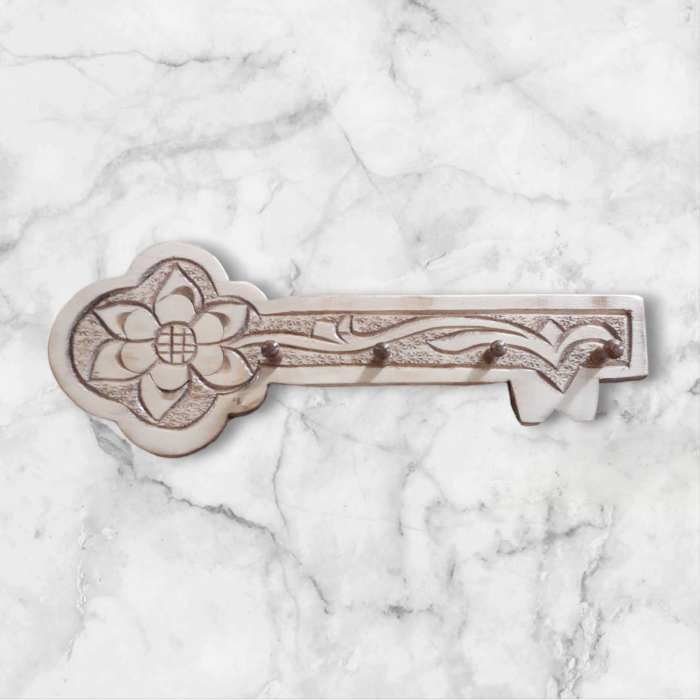 Cuier pentru chei din lemn sculptat_34x12 cm [9]