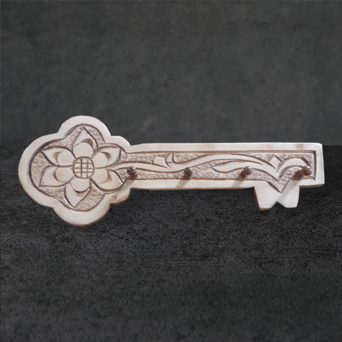 Cuier pentru chei din lemn sculptat_34x12 cm [8]