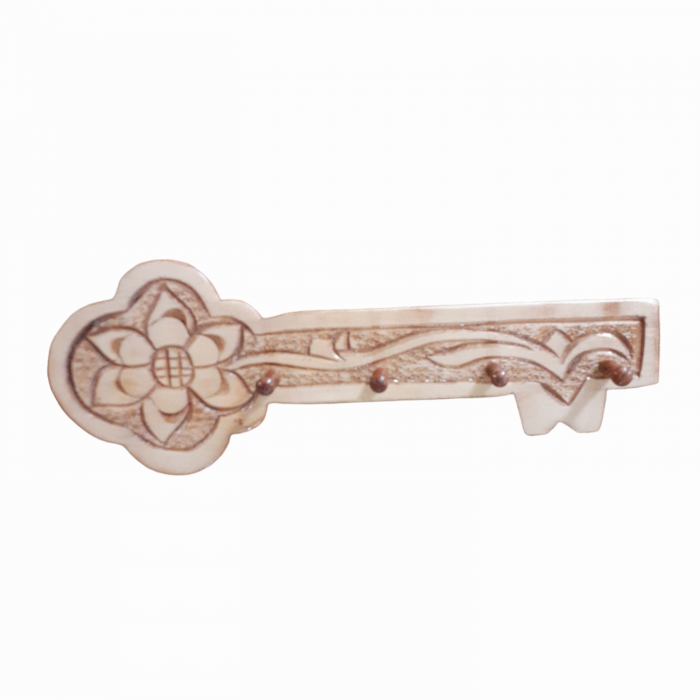 Cuier pentru chei din lemn sculptat_34x12 cm [7]