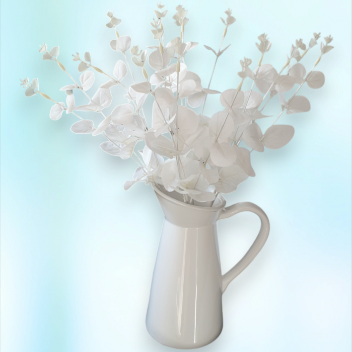 Eucalipt artificial frunze alb_ 48 cm [7]