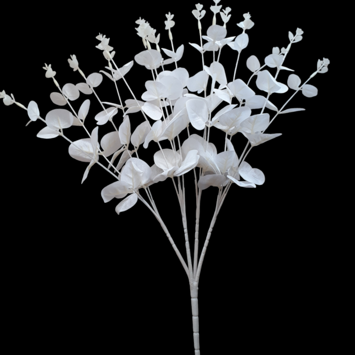 Eucalipt artificial frunze alb_ 48 cm [10]