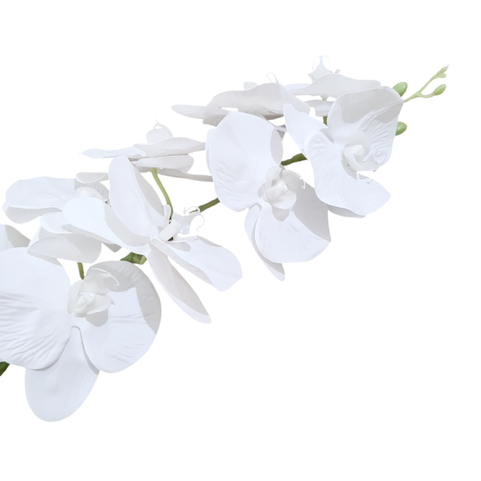 Fir orhidee decorativa alba, 95 cm [4]