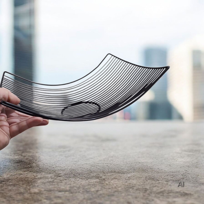 Cos metalic pentru fructe 30x25 cm, negru [10]