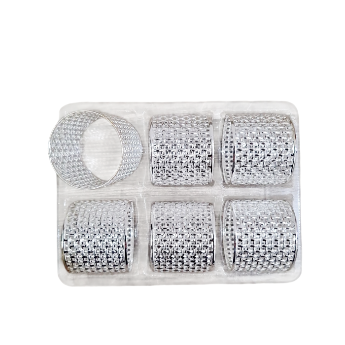 Inel de metal pentru servet masa, set 6 buc [6]