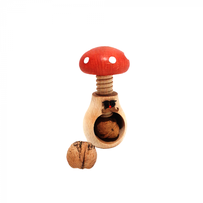 Spărgător de nuci cu mustață și șurub, model ciupercă [2]