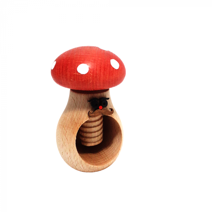 Spărgător de nuci cu mustață și șurub, model ciupercă [3]