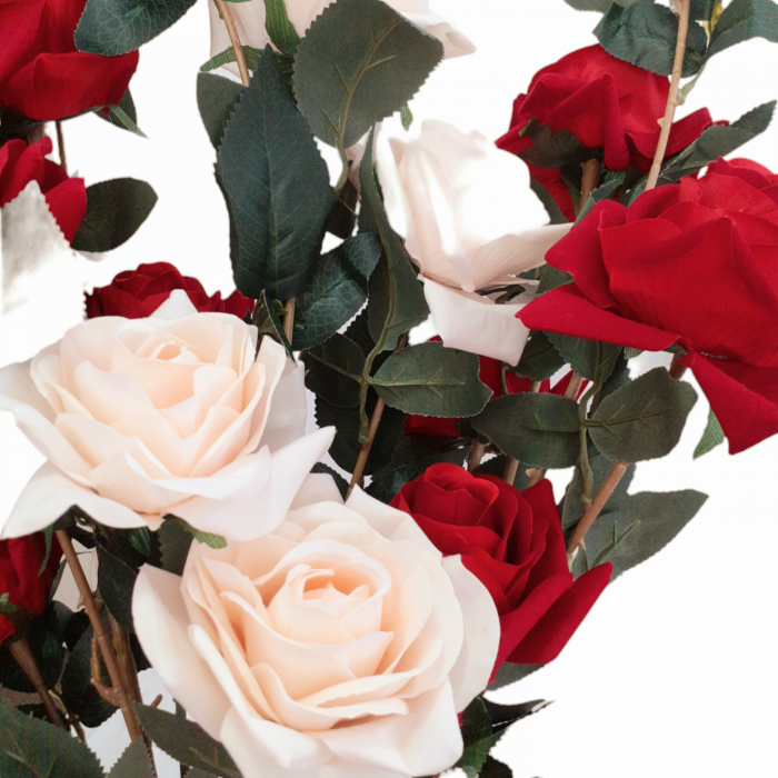 Fir trandafir alb roze 110 cm_1 [4]