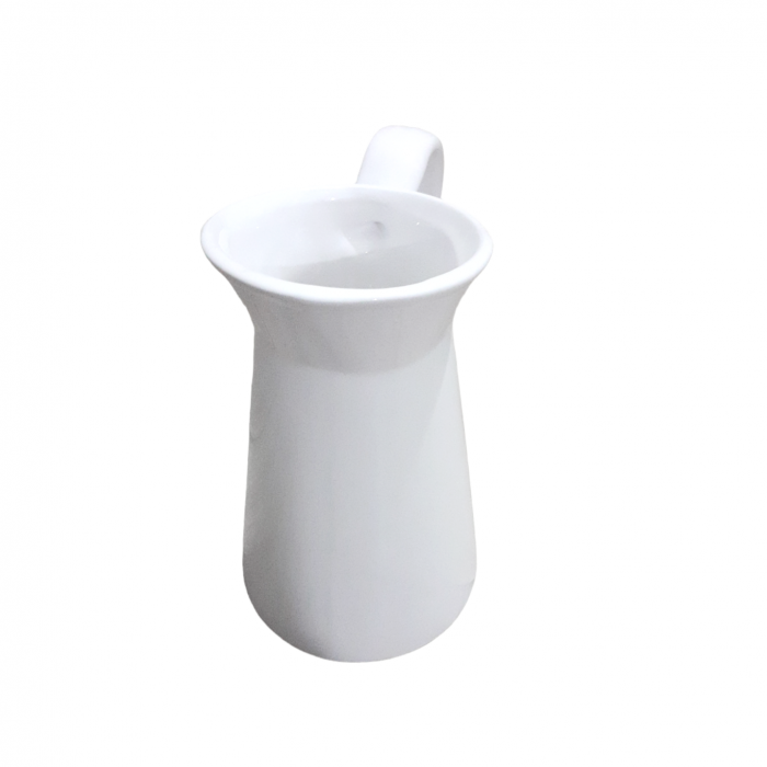Vaza alba stil carafa cu maner 17 cm [2]