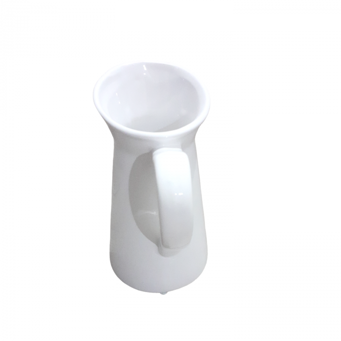 Vaza alba stil carafa cu maner 24 cm [3]