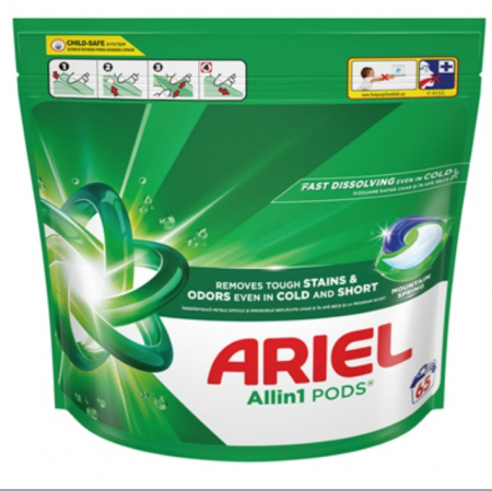 Produse de curatenie - Detergent de rufe 65 capsule, Ariel Allin1 Pods Mo