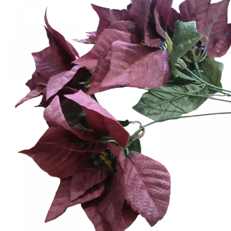 Buchet cu 5 craciunite artificiale mov inchis 35c [2]