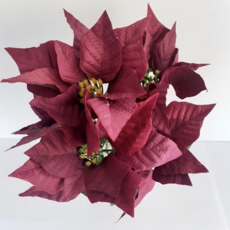 Buchet cu 5 craciunite artificiale mov inchis 35c [5]