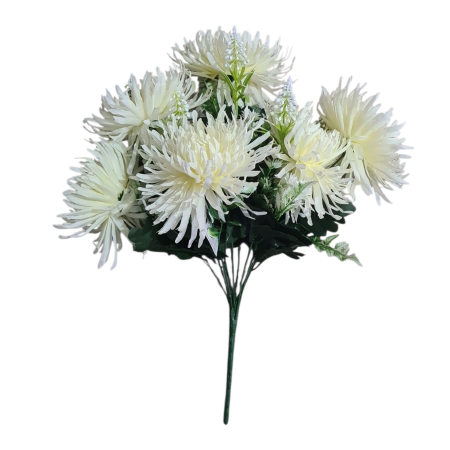 Plante artificiale - Buchet de crizanteme artificiale crem
