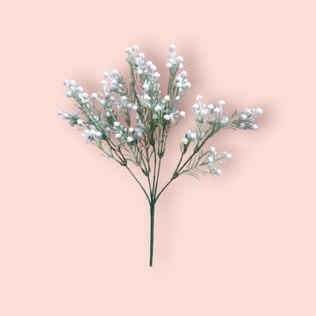 Buchet flori artificiale albe mici 30 cm [5]