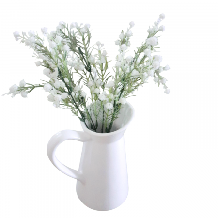 Buchet flori artificiale albe mici 30 cm [7]