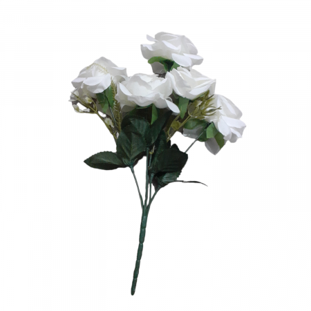 Buchet trandafiri alb 30 cm_2 [2]