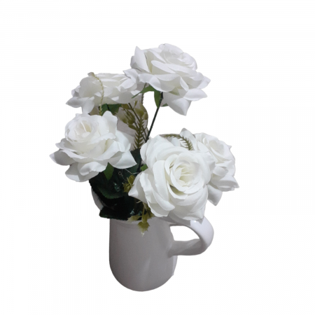 Vara - Buchet trandafiri alb 30 cm_2