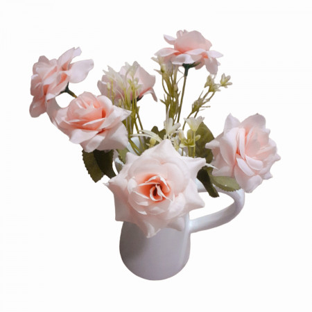 Vara - Buchet trandafiri alb 30 cm_2