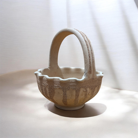 Cosulet din ceramica pentru flori, 12x15x7 cm [2]