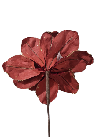 Craciunita decorativa catifea cu paiete si insertii aurii, 30x40 cm verde [1]