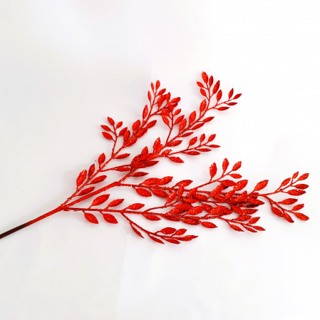 Crenguta artificiala cu frunze mici, rosu_1 [3]
