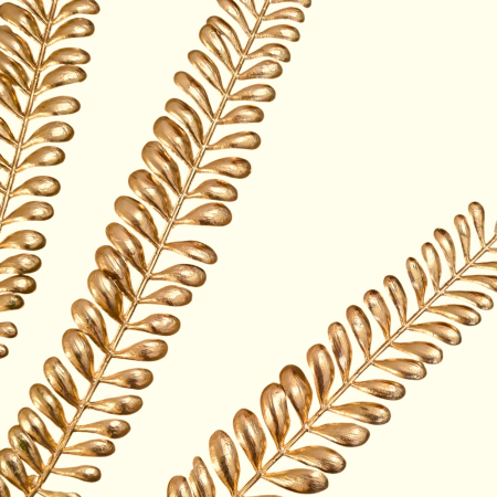 Crenguta decorativa cu frunze aurii, 95 cm [2]