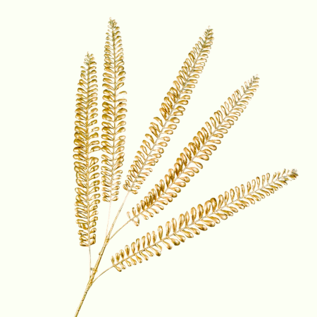 Crenguta decorativa cu frunze aurii, 95 cm [4]