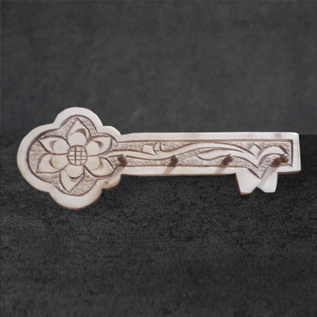 Cuier pentru chei din lemn sculptat_34x12 cm [7]