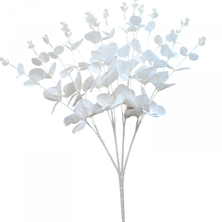 DE SEZON - Eucalipt artificial frunze alb_ 48 cm
