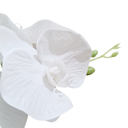 Fir orhidee decorativa alba, 95 cm [4]