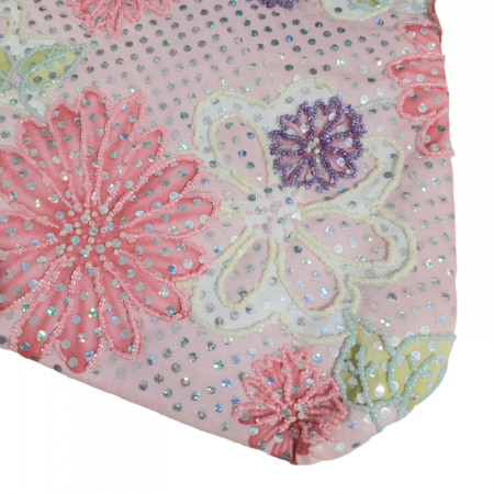 Geanta de vara cu flori roz multicolor [5]