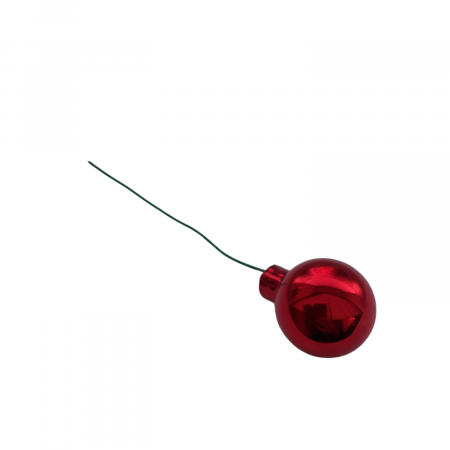 Set 12 globuri de sticla rosu mat 2 cm [6]
