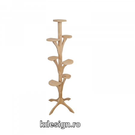 Suport din lemn pentru 7 ghivece cu flori [0]